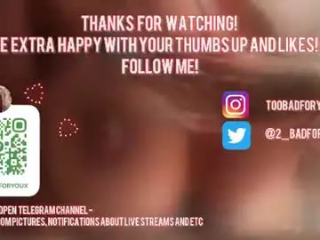 Chaturbate Sex Chat of 2badforyou